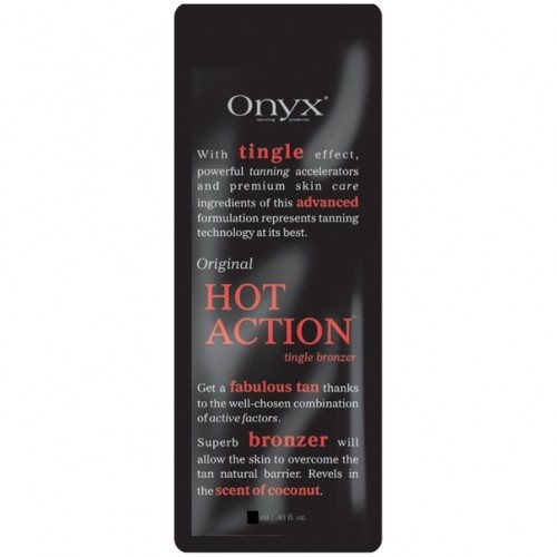 Бальзам бронзатор "ONYX" Hot Action с эффектом Тингл,арганов.масла и авокадо 15мл для индустрии красоты и медицины